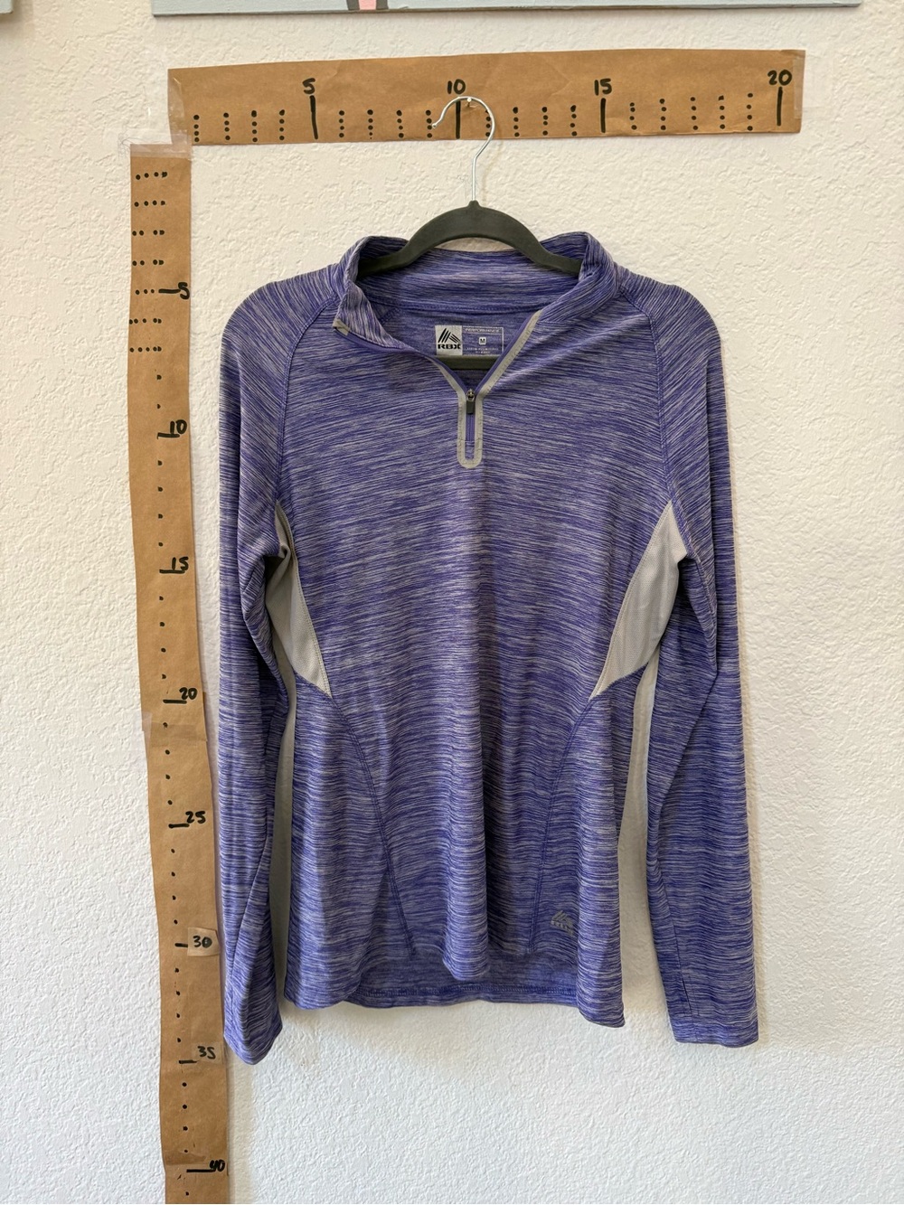 RBX Purple Heather Quarter-Zip Performance Pullover